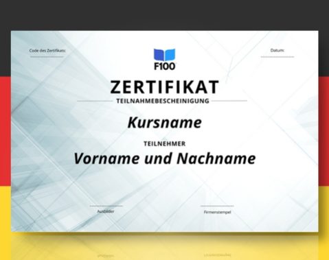 Zertifikatsvorlage f100 Online-Kurse auf Deutsch_s